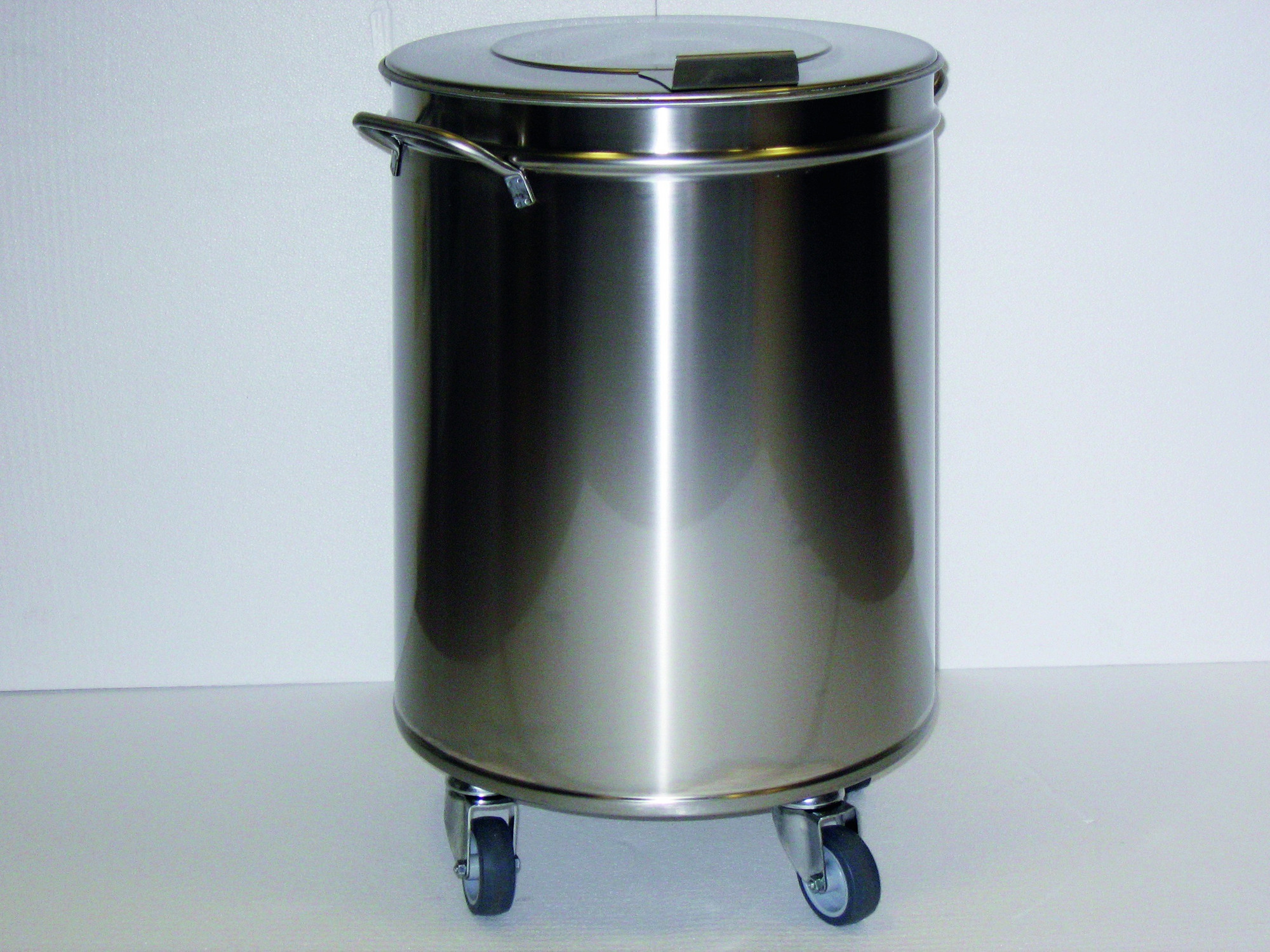 Abfalleimer, 50 L, Ø 380 mm, mit Deckel